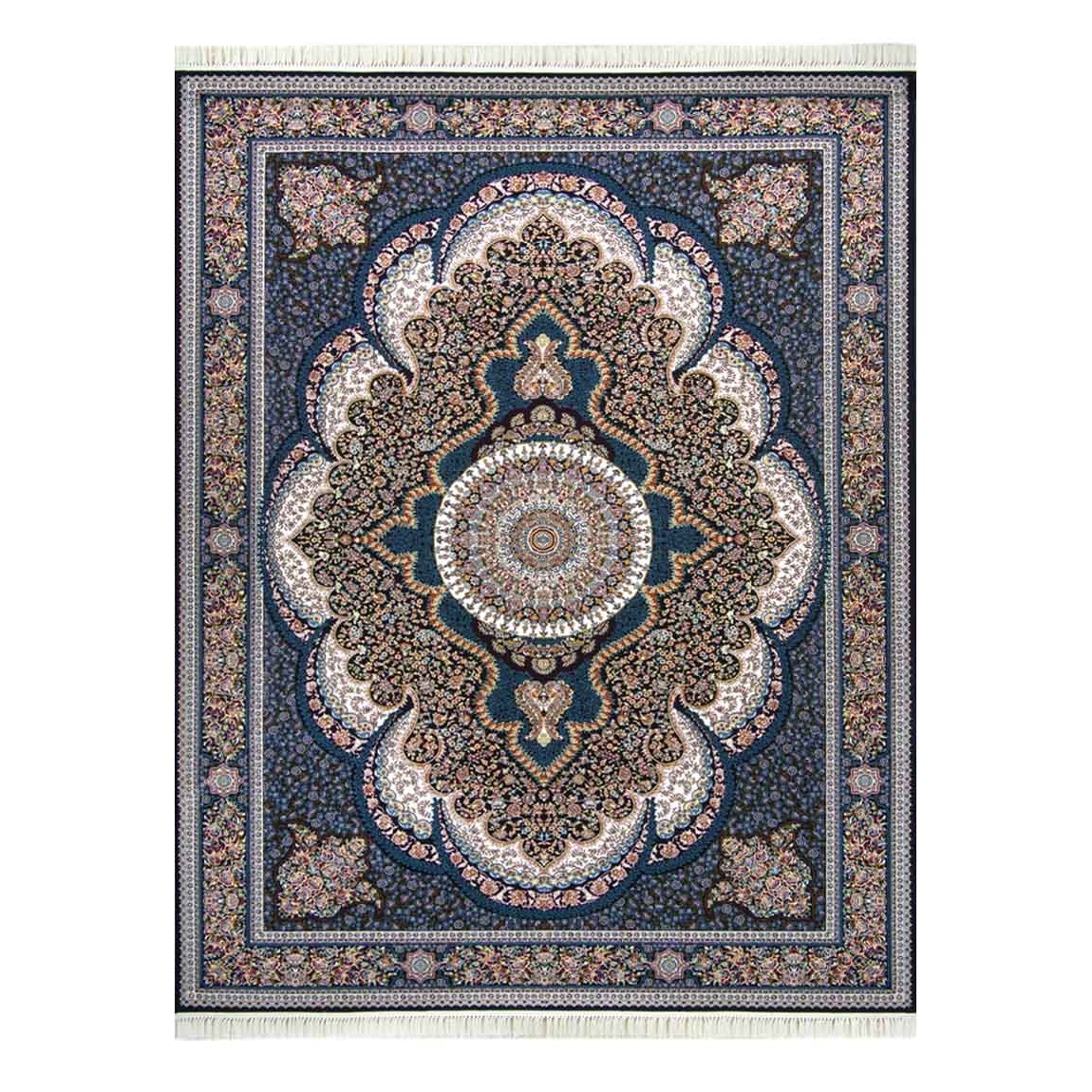 Machine Made Carpet arshida Design 700 Reeds navy Color Machine Made Carpet arshida Design 700 Reeds navy Color