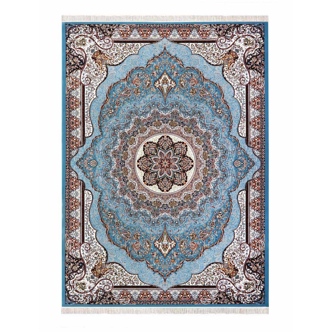 Machine Made Carpet 700 Reeds Saba Design Blue Color Machine Made Carpet 700 Reeds Saba Design Blue Color